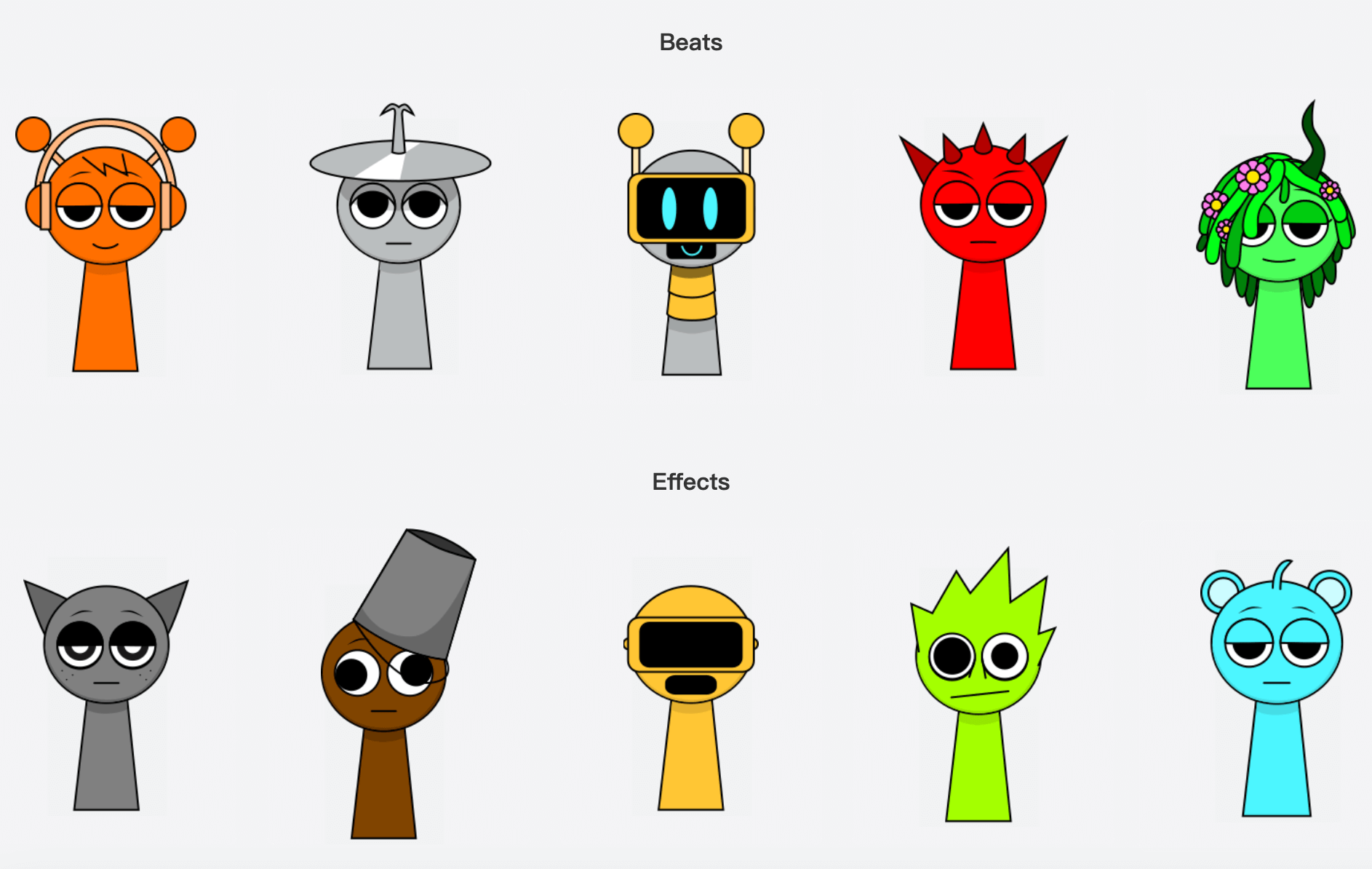 Sprunki Characters